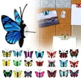 thumbnail image 1 of FURNIX 30Pc Lifelike Butterfly Decorative Thumb Tack,Reusable Push Pin,Photo Wall Accent,Cork Board Decor,Office Cubicle Accessory,Bulletin Board Pin,Home Wall Decoration,Sturdy Metal Pushpin, 1 of 9
