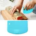 thumbnail image 1 of FURNIX 4Pc Dough Scraper,5" Blue Dishwasher Safe Plastic Scraper For Easy Cleaning,Non-Slip Bench Scraper,Flexible Bowl Scraper,Baking Sculpting Modeling Tool,For Cake Bread Pastry Baking Kitchen Use, 1 of 6
