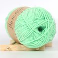 thumbnail image 1 of FURNIX 5-Strand Milk Cotton Yarn,50g Soft Knitting Thread for Sweaters Scarves Hats,DIY Crochet Wool in Aqua Green,Milk Cotton Blend,Breathable Skin-Friendly,3.5-5mm Needle Recommended, 1 of 3