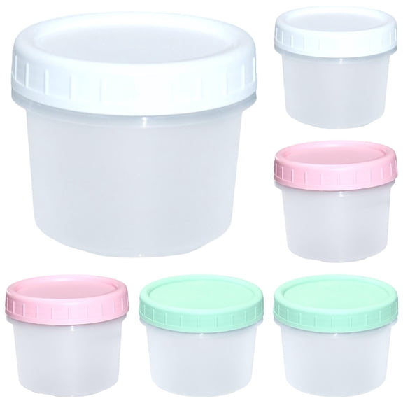 FURNIX 6Pc Stackable Airtight Storage Containers,Plastic Clear Kitchen Dry Goods Organizer,Flour Sugar Dispensers,Modular Compact Pantry Cabinet Containers,Multi-Use Snack Pet Food Storage Jars