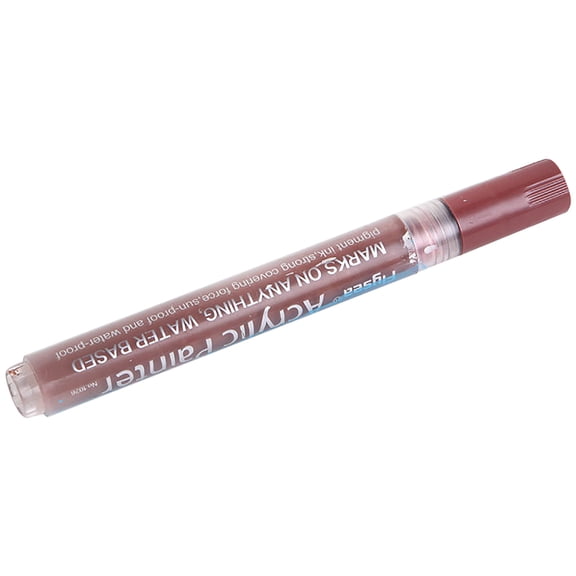 FURNIX Acrylic Paint Pens Markers,Brown 0.7 Mm Fine Tip Paint Markers,Water-Based No-Bleed Markers,High Opacity Automatic Brush Tip Pens,Markers For Rock Wood Fabric Glass Canvas Ceramic