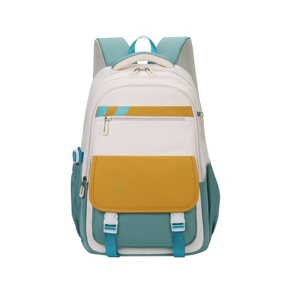 FURNIX Backpack For School Color-Blocking Sports Backpack For Teens Middle School Stu.Dents Bookbag,Backpack Stitch,Personalized Backpacks,Stitch Backpack For School.