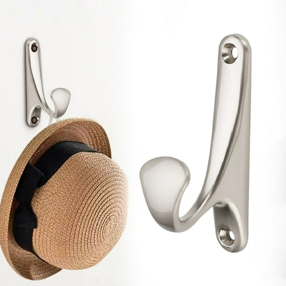 FURNIX Bathrobe Towel Wall Hook,Kitchen Hanging Towel Hook,Durable Stainless Steel Hook,Bathroom Wall Mounted Hook,Household Towel Hook,Kitchen Bathroom Robe Hook,Stainless Steel Hanging Hook Silver