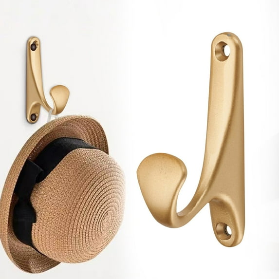 FURNIX Bathrobe Towel Wall Hook,Kitchen Hanging Towel Hook,Durable Stainless Steel Hook,Bathroom Wall Mounted Hook,Household Towel Hook,Kitchen Bathroom Robe Hook,Stainless Steel Hanging Hook Gold