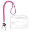thumbnail image 1 of FURNIX Bling Crystal Rhinestone Lanyard,Handmade,Breakaway Clasp,for ID Badge Keys Wallet,Peach,Sparkle Neck Strap,Beaded Chain,Gift Ready,Lightweight,Peach,Lanyard,Gift Lanyard,Keychain Lanyard, 1 of 8