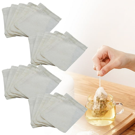 FURNIX Cheesecloth Straining Bag,Reusable Cold Brew Filter,Nut Milk Strainer,Tea Juice Filter Bag,Fine Mesh Food Bag,Coffee Cheesecloth Filter,Reusable Food Strainer 15X20Cm 20Pc