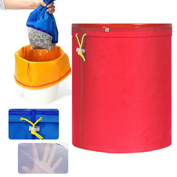 FURNIX Cheesecloth Straining Bag,Reusable Cold Brew Filter,Nut Milk Strainer,Tea Juice Filter Bag,Fine Mesh Food Bag,Coffee Cheesecloth Filter,Reusable Food Strainer Red 5 Gallon