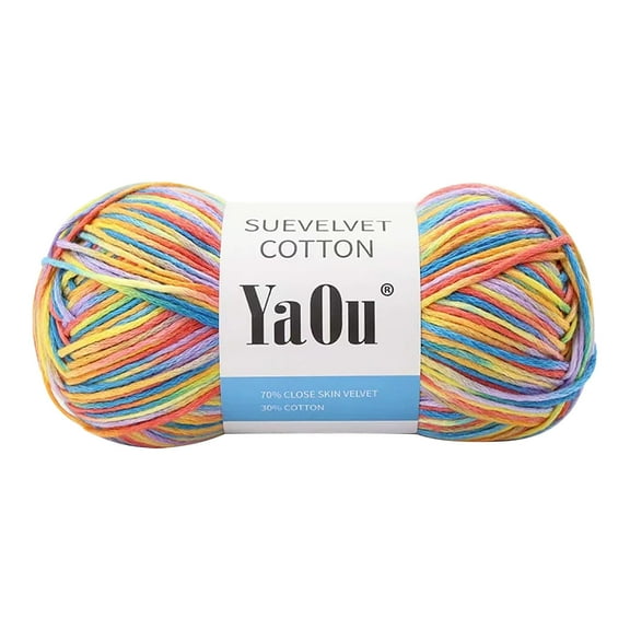 FURNIX Colorful Yarn For Crocheting,Multicolor Scarf Coat Yarn Warm & Stylish For Cold Weather,Multicolor Crochet Yarn,Beginner Yarn,Knitting Craft Skeins Yarn,Effortless Color Design,Easy Care Yarn