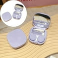 thumbnail image 1 of FURNIX Contact Lens Case with Tweezers Remover Tool,Portable Solution Bottle Kit for Travel,Purple,Complete Contact Lens Care Kit,Handmade Cute Case with Suction Stick for Daily Use,Purple, 1 of 4