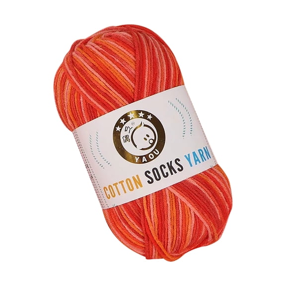 FURNIX Cotton Blend Yarn,Red Winter Warm Yarn,Soft Skin-Friendly Thread,Diy Gift Weaving Yarn,Easy-To-See Stitches Yarn,3-Ply Cotton,Crocheting Knitting Yarn,Milk Cotton Yarn,Thin Yarn For Crocheting