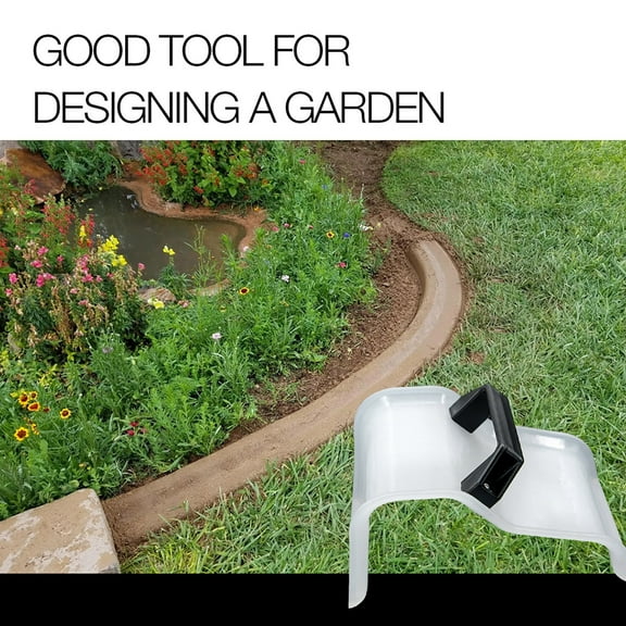 FURNIX Curb Tool For Concrete Edging,Concrete Curb Machine,Landscape Curb Trowel With Putty Knife,Diy Modeling Soil Plaster Concrete Cement Spatula Shape Fixing Clip Mould Tool Decorative Stones