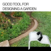 FURNIX Curb Tool For Concrete Edging,Concrete Curb Machine,Landscape Curb Trowel With Putty Knife,Diy Modeling Soil Plaster Concrete Cement Spatula Shape Fixing Clip Mould Tool Decorative Stones