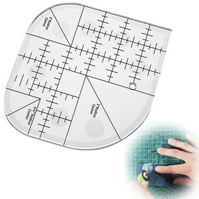FURNIX Curved Corner Cutter Ruler,Acrylic Quilting Template,Non-Slip Sewing Tool,Patchwork Craft Ruler,Diy Quilting Aid,Precision Cutting Template,Sewing Craft Supply,Curved Edge Trimmer