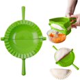 thumbnail image 1 of FURNIX Dumpling Maker Press,Bpa-Free Multi-Food Mold,Deep Concave Filling Tool,Dishwasher-Safe Kitchen Gadget,Integrated Cutting Sealing Press,Versatile Empanada Pie Dumpling Mold Green, 1 of 4