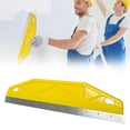 thumbnail image 1 of FURNIX Edge Painting Tool,Stainless Steel Shield For Skirting Boards/Carpet,Cutting In Tool For Painting,Painting Tool,Paint-Cutting In Tool,Combining Scraping,Cutting-In Smearing Protection Yellow, 1 of 6