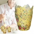 thumbnail image 1 of FURNIX Floral Print Baking Cup,Greaseproof Cupcake Wrapper,Heat-Safe Muffin Liner,Party Decor Paper Cup,Birthday Wedding Baking Tool,Snack Holder,Non-Sticky Cupcake Liner,Festive Baking Supply 50Pc, 1 of 6