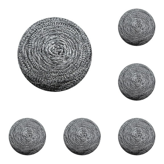 FURNIX Food grade Stainless Steel Scrubbers Stainless Steel Scourers by Scrub – Steel Wool Scrubber Pad Used for Dishes,Pots,Pans,and Ovens. Easy scouring for Tough Kitchen Cleaning 12cm 10pc