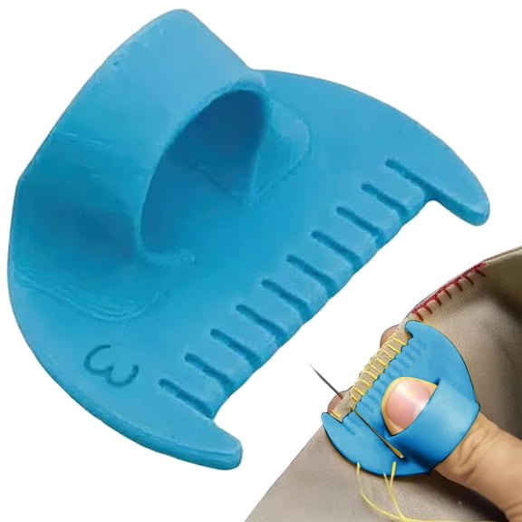 FURNIX HStitching Awl Tool,3mm Leather Sewing Edge Guide,Plastic Stitching Groover,Blue,Leathercraft Stitching Groover with Adjustable Position,Ergonomic Grip,Marking Parallel Lines,Blue,Sewing Tool