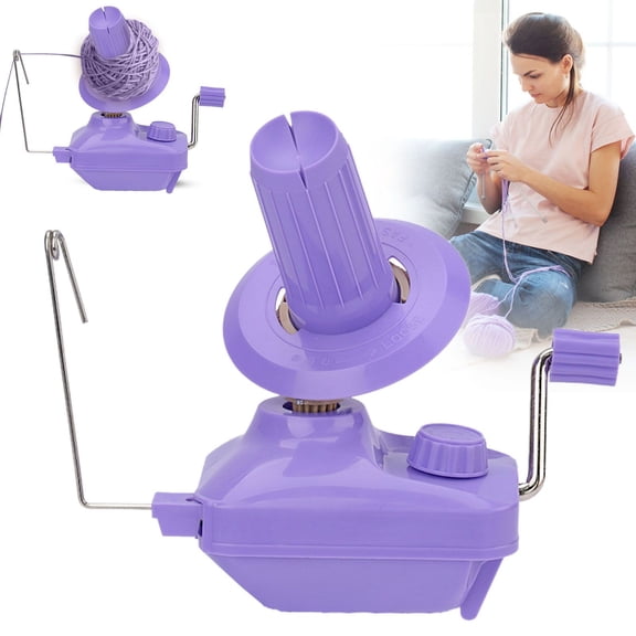 FURNIX Hand Crank Yarn Winder Tabletop Clamp Knitting & Crocheting,Manual Yarn Ball Cake Maker with Metal Handle,Portable Wool Winding Tool DIY Durable Adjustable Speed Low Noise Yarn Accessories