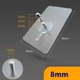thumbnail image 1 of FURNIX Heavy Duty No-Drill Adhesive Screw Hook,8mm Transparent Nail Free Wall Anchor,Holds Up to 6kg,Removable Self-Adhesive Wall Hook,Waterproof Stainless Steel Design for Towels Keys Tools, 1 of 2