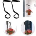 thumbnail image 1 of FURNIX Iron Wall Mount Plant Hooks Sturdy Metal Wall Brackets Hangers Indoor Flower Basket Hook for Planter Bird Feeder lantern Ornaments Lanterns Wind Chimes Outdoor Decoration simple Hooks, 1 of 9