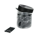 thumbnail image 1 of FURNIX JINHAO 80PCS Fountain Pen Ink Black,International Standard 2.6mm,Smooth Writing Refill Cartridges,Bulk Pack Easy Install,Leak-Proof Seal, 1 of 4
