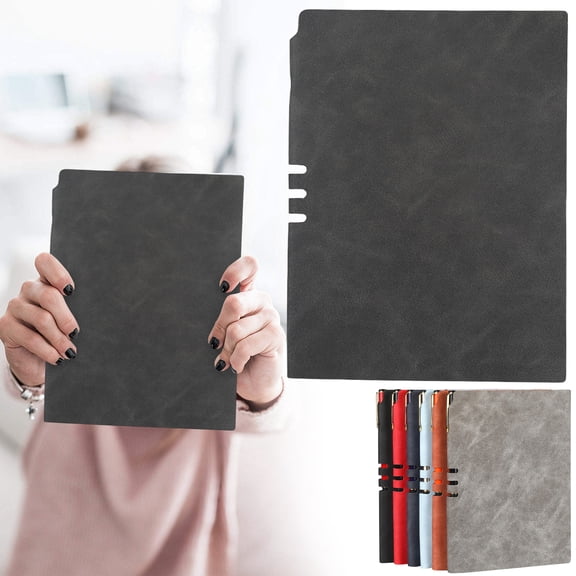 FURNIX Journal Notebook,Soft Cover Ruled Pen Holder Black A5 Notebook,Notebooks For Work,College Ruled Notebook,Travelers Diary,Writing Journal For Women Men,Bible Notebook,Planner To Do List