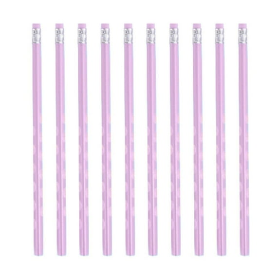 FURNIX Pencils Hb,Pencils With Eraser,Fun Pencils Bulk,10Pcs Cute Pencils Graphite Pencils Wood-Cased Pencils,Gift Pencils For Adults,Office,Reward,Stationery Party Favors Purple