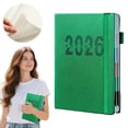 thumbnail image 1 of FURNIX Planner Daily,A5 Green One Page Per Day Planner For Visual Comfort,2026Classic Planner,Daily Journal,Quarterly Habit Tracker Organizer,Calendar Notebook,Undated Weekly Planner,2026Work Planner, 1 of 7