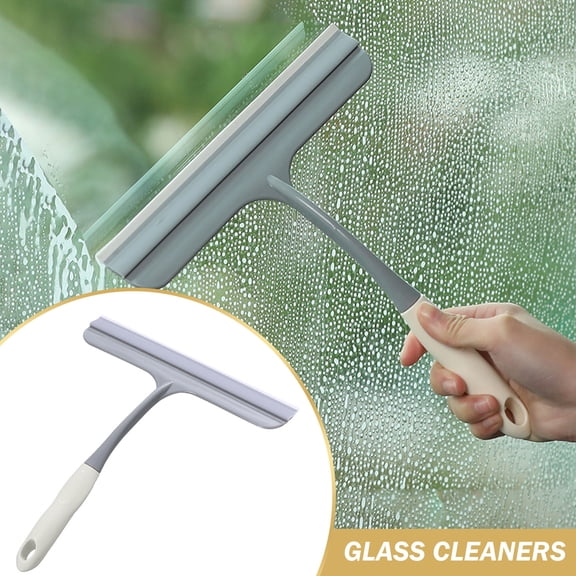 FURNIX Rubber Squeegee,Streak-Free Silicone Window Cleaner,Comfort Grip Handle,Hanging Hook Design,All-Purpose Glass Wiper,Bathroom Mirror Squeegee,Car Window Cleaner,Water Removal Tool