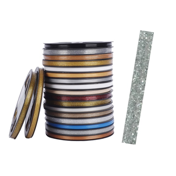 FURNIX Self-Adhesive Caulk Trim Tape 0.3x236in,Flexible PU,Waterproof,Mold-Resistant,for Kitchen Bathroom,Silver,Decorative Edge Tape,Instant Adhesive,Crack Cover,Silver,financial planning notebook