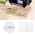 thumbnail image 1 of FURNIX Stainless Steel Baking Rack Set of 2,9.7x7.3 Inch Oven Toaster Cooling Grill Rack for Even Roasting Draining,Heavy Duty Wire Rack for Chicken Cookies Muffins,Dishwasher Safe Cooking Rack, 1 of 7