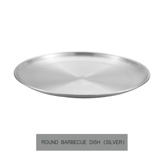 FURNIX Stainless Steel Round Baking Pizza Pan,Heavy Duty & Durable,Non-Toxic,for Pizza Pie Cake Cookie,Rustproof Metal Pizza Tray,Sloped Edge for Perfect Crust,Multipurpose Serving Platter