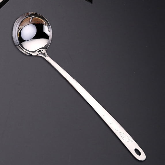 FURNIX Stainless Steel Soup Ladle with Long Handle,6/7cm Ergonomic Serving Spoon for Kitchen Restaurant,Heavy Duty Gravy Spoon,Premium Rust-Proof Construction,Perfect for Stews Chili and Sauces