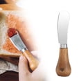 thumbnail image 1 of FURNIX Standing Butter Knife Set Stainless Steel Blade Wooden Handle Self Standing Design Cheese Spreader Jam Knife Kitchen Utensil,Self Standing Butter Spreader,Cheese Jam Chocolate,Dishwasher Safe, 1 of 9