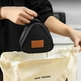 thumbnail image 1 of FURNIX Triangular Insulated Bag Small Reusable Snack Bags Sandwich Bag with Handle and zip Lunch Box for Women Men Food Container for Work Travel Gym Picnic Outdoors Game Handbags For Adults, 1 of 7