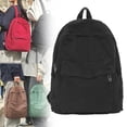 thumbnail image 1 of FURNIX Vintage Canvas Backpack,Black Back Pack,Cute School College Backpack,Aesthetic Backpack For Women Men,Laptop Bag,Travel&nbsp;Rucksack Daypack,Lightweight Large Capacity Work Commute Bag, 1 of 9
