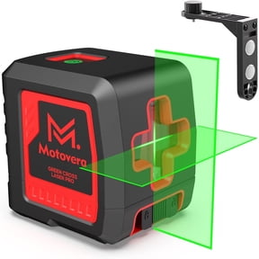 FURNO 100Ft Green Cross Line Self-Leveling Laser Level, 4 Brightness Modes IP54 Waterproof with Carrying Bag
