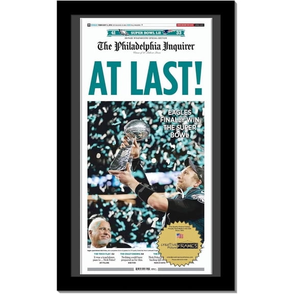 FURNO 14" x 24" Newspaper Frame with Mat, Holds 11" x 22" Media or 14" x 24" without Matting, Article Cover Frame with Hanging Hardware, Black Mat, 1 Count