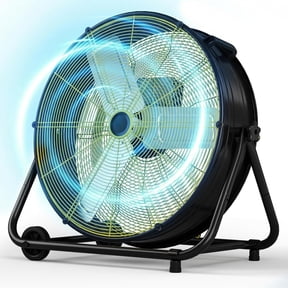 FURNO 24'' Industrial‑Grade Barrel Fan for Workshop & Warehouse, 8800 CFM High‑Speed
