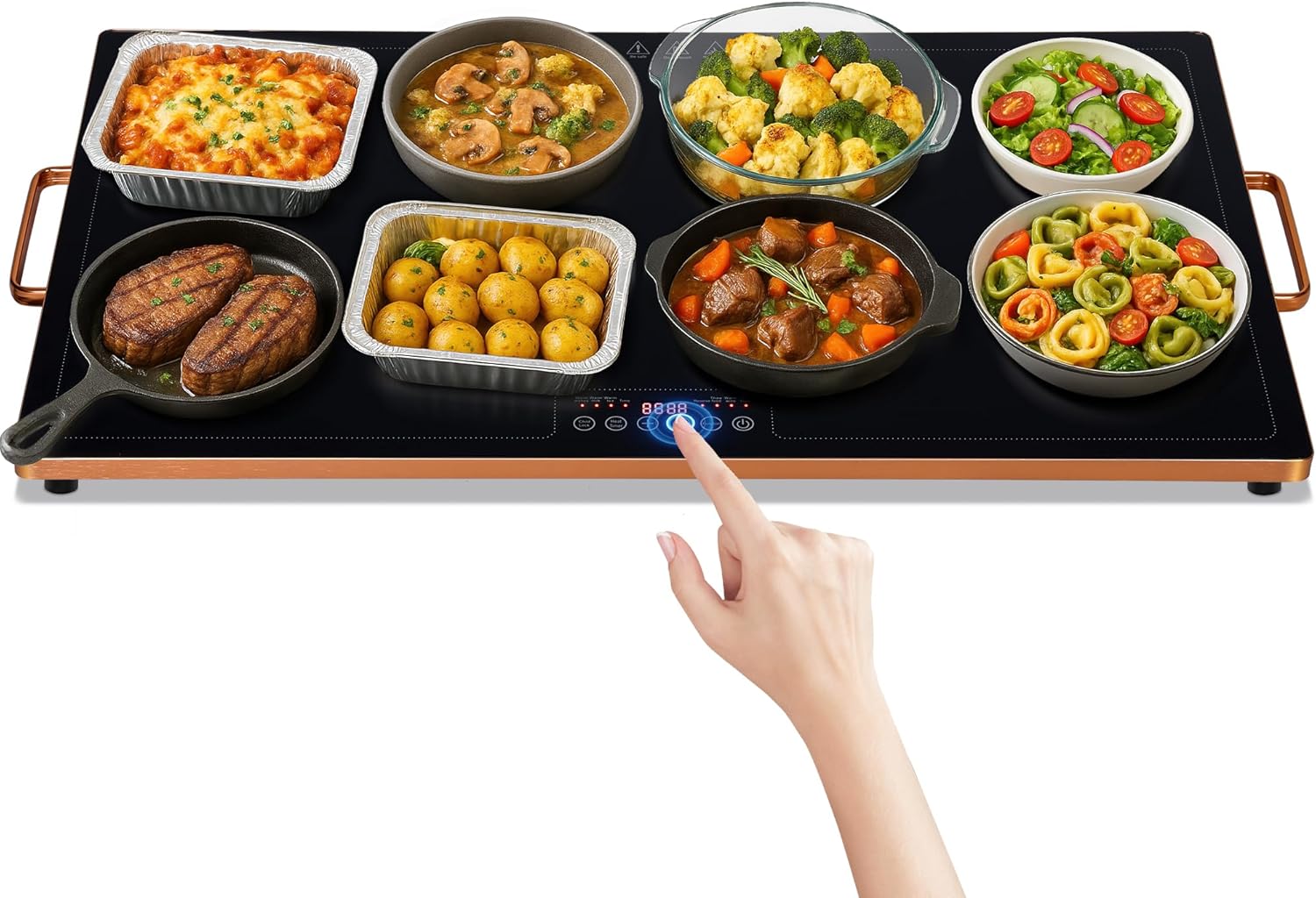 FURNO Electric Warming Tray (32''×18''), Temperature Control Food ...