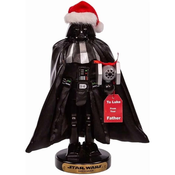 FURNO Kurt Adler 10-Inch Vader with Tie Fighter Nutcracker