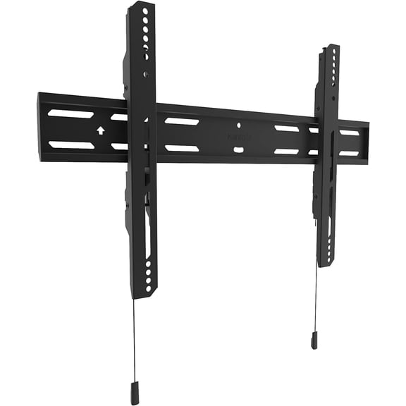 FURNO PF300 Fixed TV Mount for 32" to 90" TVs | Up to 150 lb | VESA 100 x 100 to 600 x 400 | Extra Wide Wall Plate | Post-Installation Leveling | Lockable Arms | Quick Release | Low Profile | Black