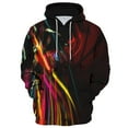 thumbnail image 1 of Men's Loose Printed Hooded Sweatshirt Men's Casual Fashion Sports Sweatshirt M Multicolor, 1 of 3