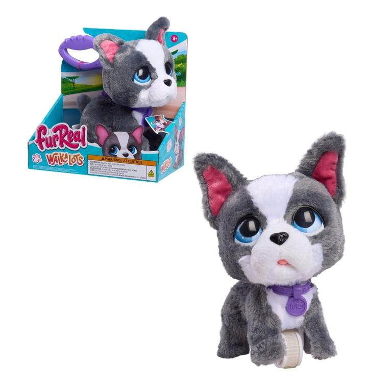 furReal Walk-a-Lots French Bulldog, Interactive Toy Dog, Ages 4+