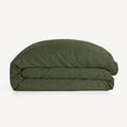 thumbnail image 1 of FURRFREE Pet Hair Resistant Bamboo Duvet Cover for Dogs and Cats, King, Myrtle Green, 1 of 5