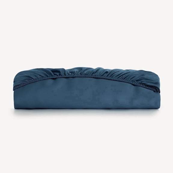 Slashop Blue Bamboo Viscose Fitted Sheet, Twin-XL - Pet Hair Resistant