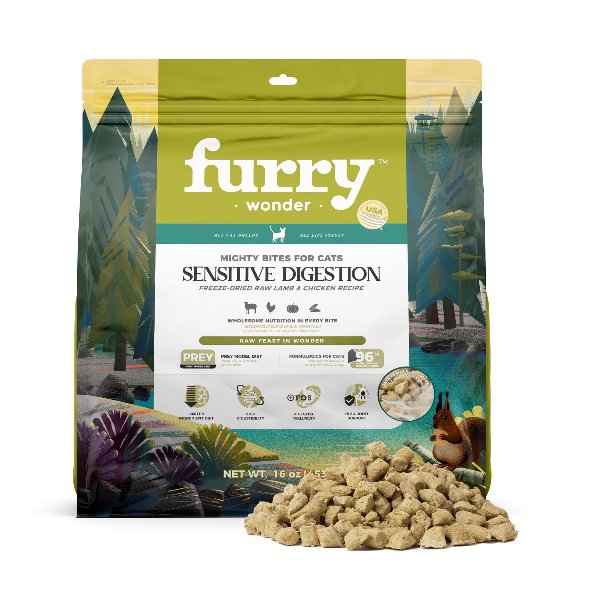 Freeze dried raw meat cat food top