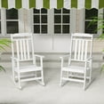thumbnail image 1 of FURRYFECTION Outdoor Rocking Chair Set of 2 with High Back,HDPE Oversized Adirondack Slat Rocker Chairs for Patio,Garden,Lawn,Balcony,White, 1 of 9