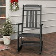 thumbnail image 1 of FURRYFECTION Outdoor Rocking Chair with High Back,HDPE Oversized Adirondack Slat Rocker Chairs for Patio,Garden,Lawn,Balcony,Black, 1 of 9